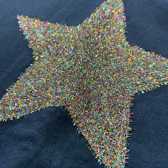 GAP Kids Navy Long Sleeve Tee with Multicolor Star - Picture 3 of 5